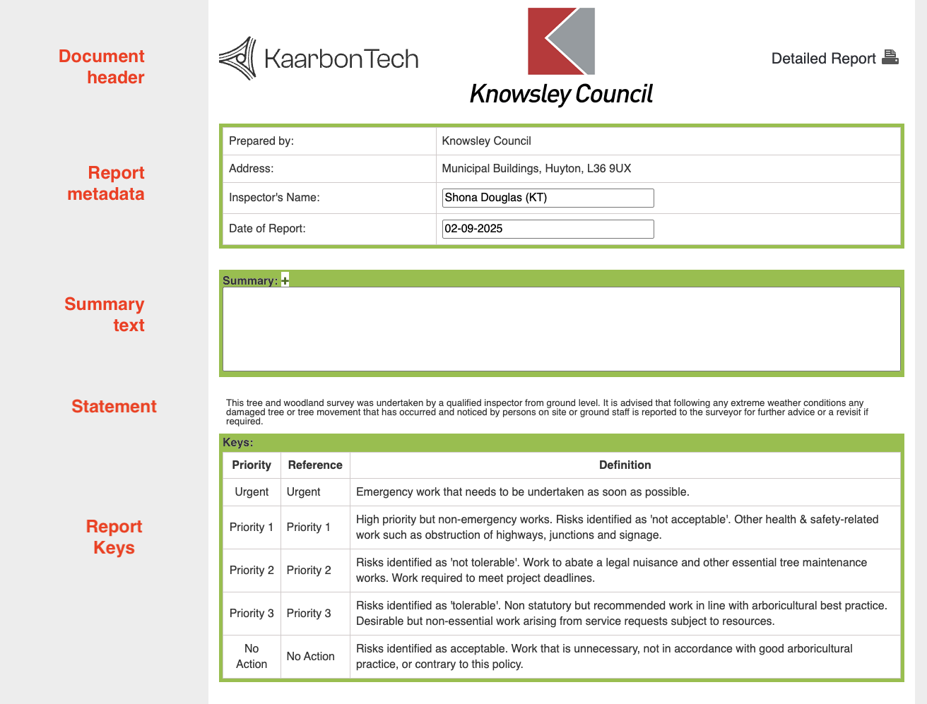 Front matter screenshot